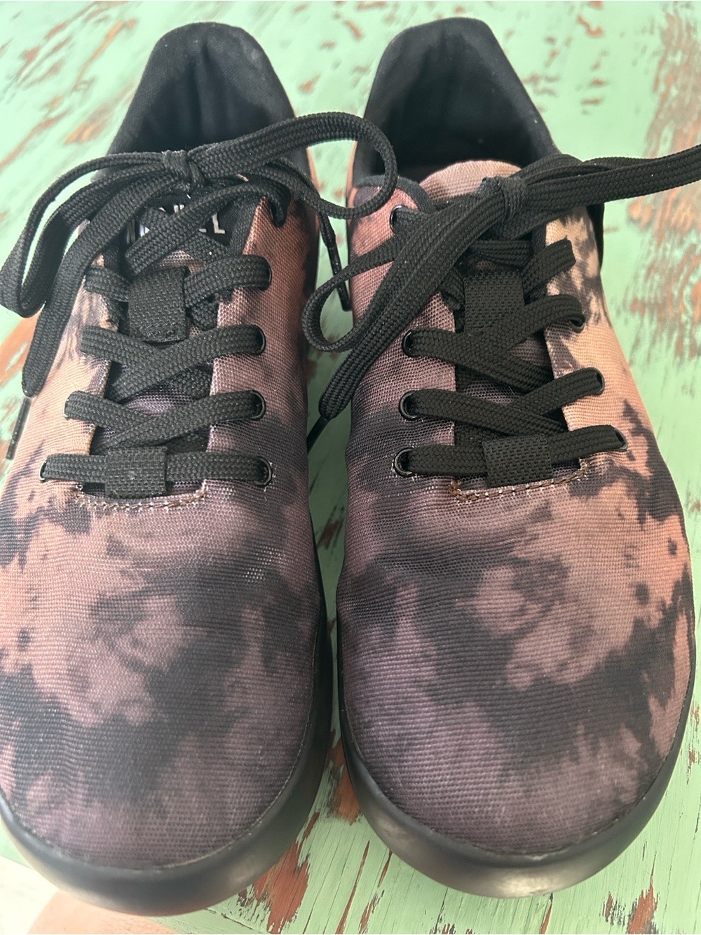 NOBULL Black and Purple Tie-Dye Sneakers